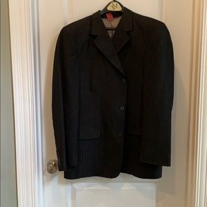 42R Black striped Respekt 17  sport coat